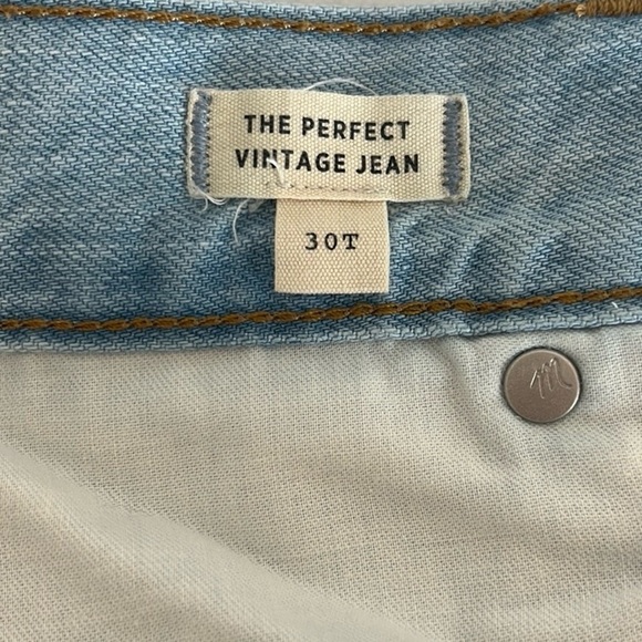 Madewell  the Perfect Vintage Jean , sz 30T - Picture 11 of 12